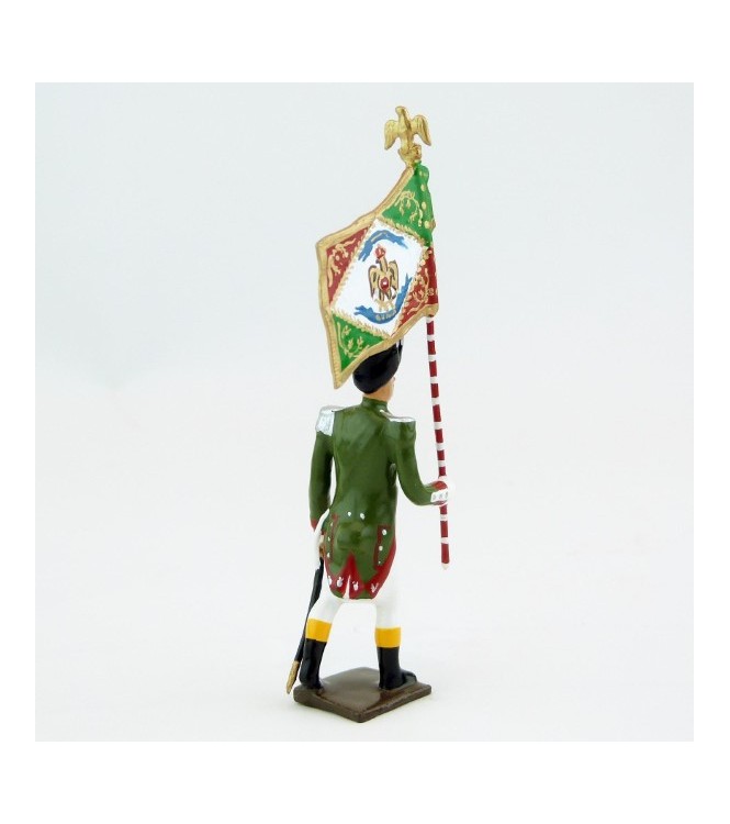 porte-drapeau des Grenadiers de la Garde Royale Italienne (1805-1814)