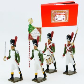 Grenadiers de la Garde Royale Italienne (1805-1814), coffret de 4 figurines