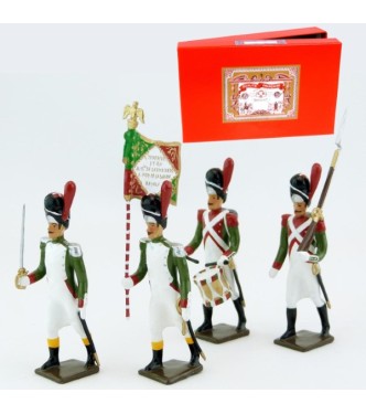 Grenadiers de la Garde Royale Italienne (1805-1814), coffret de 4 figurines