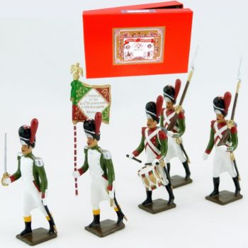 Grenadiers de la Garde Royale Italienne (1805-1814), coffret de 5 figurines