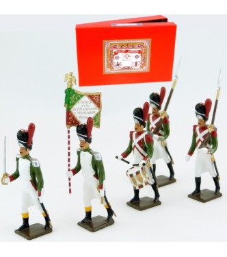 Grenadiers de la Garde Royale Italienne (1805-1814), coffret de 5 figurines