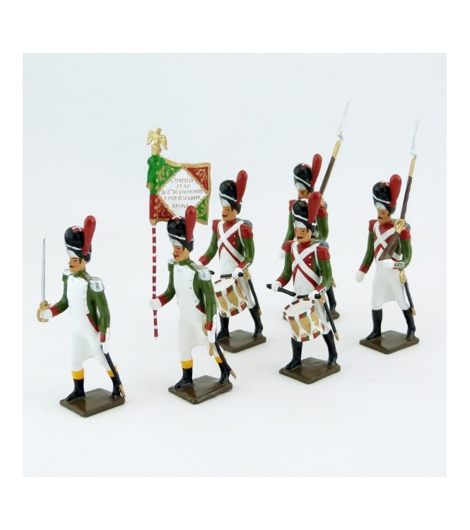 Grenadiers de la Garde Royale Italienne (1805-1814), ensemble de 6 figurines