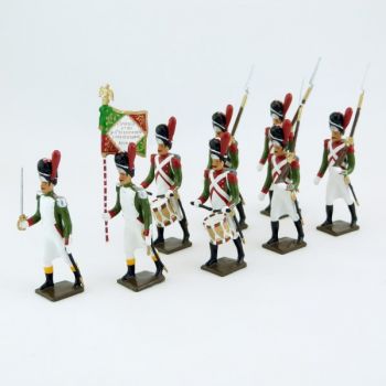 Grenadiers de la Garde Royale Italienne (1805-1814), ensemble de 8 figurines