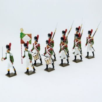 Grenadiers de la Garde Royale Italienne (1805-1814), ensemble de 12 figurines