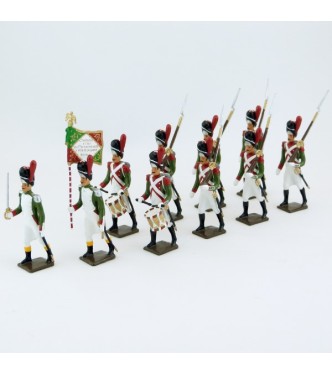 Grenadiers de la Garde Royale Italienne (1805-1814), ensemble de 12 figurines
