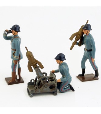 mortier de tranchée (Crapouillot) et ses artilleurs (4 p.)