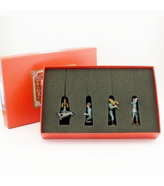 mortier de tranchée (Crapouillot) et ses artilleurs (4 p.) en coffret