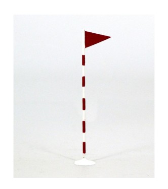 piquet de slalom à ski (triangulaire), sol blanc