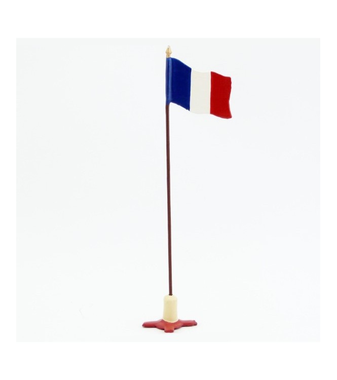 grand mat avec drapeau français (mat et support séparés) (0541-007)