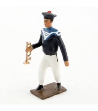 tambour des marins en bleu et blanc
