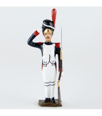 Grenadier de la Garde saluant, fusil au pied (0546-003)