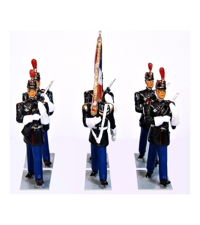 Garde au Drapeau de la Garde Républicaine au défilé