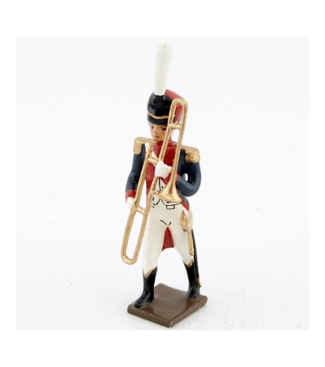 saqueboute / trombone à coulisse de la musique du 4e rgt d'infanterie de ligne