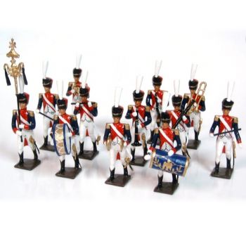 coffret de 12 musiciens de la musique du 4e rgt d'infanterie de ligne (1809)