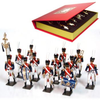 coffret de 12 musiciens de la musique du 4e rgt d'infanterie de ligne (1809)