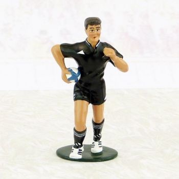 rugbyman en débordement, équipe de Nouvelle Zélande (All Blacks)