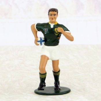 rugbyman en débordement, équipe d'Afrique du Sud