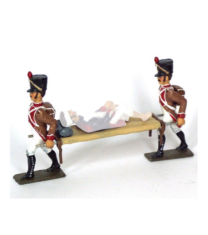 ensemble de 2 brancardiers avec brancard (« l'Hôpital de campagne »)