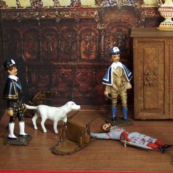 diorama « l'assassinat du Duc de Guise »