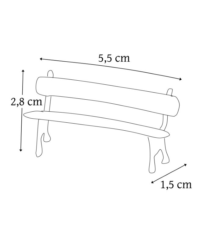 banc de jardin public (bergère) blanc