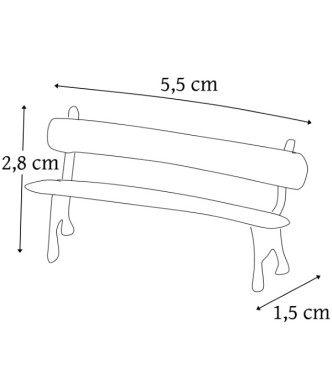 banc de jardin public (bergère) blanc