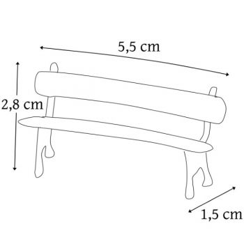 banc de jardin public (bergère) vert