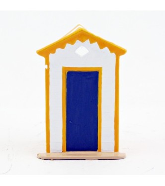 Cabine de plage jaune (en volume)