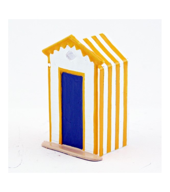Cabine de plage jaune (en volume)