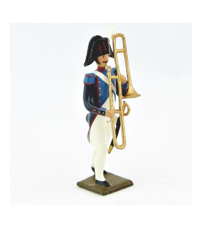 saqueboute / trombone à coulisse de la musique du 18ème de ligne