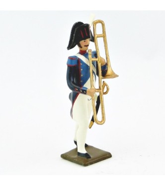 saqueboute / trombone à coulisse de la musique du 18ème de ligne
