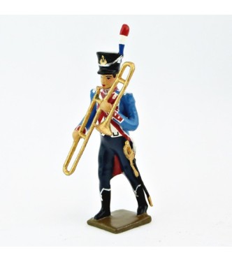 sacqueboute (trombone à coulisse) de la Musique du 17e Rgt d'infanterie légère