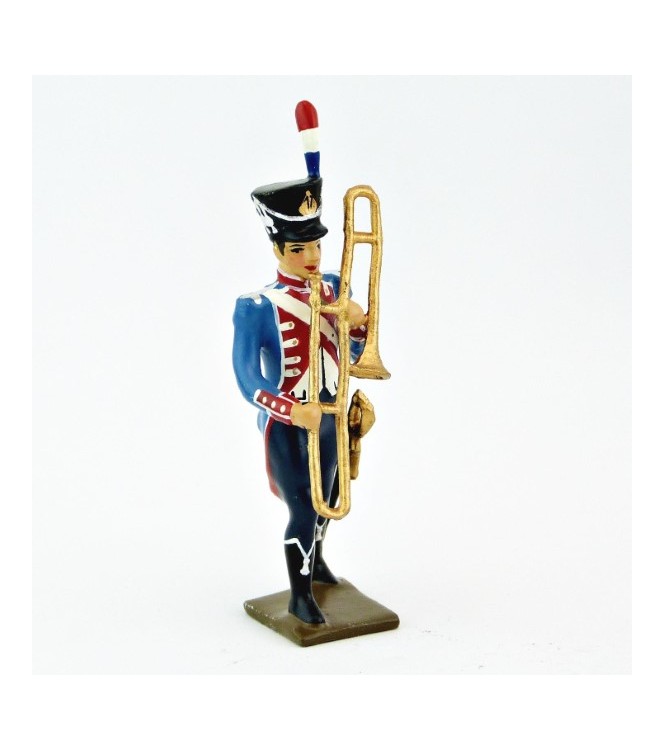 sacqueboute (trombone à coulisse) de la Musique du 17e Rgt d'infanterie légère