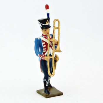 sacqueboute (trombone à coulisse) de la Musique du 17e Rgt d'infanterie légère