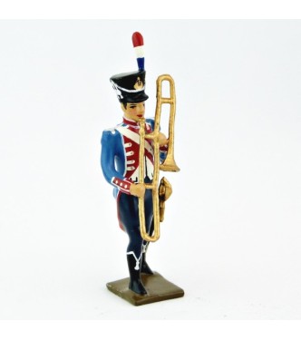 sacqueboute (trombone à coulisse) de la Musique du 17e Rgt d'infanterie légère