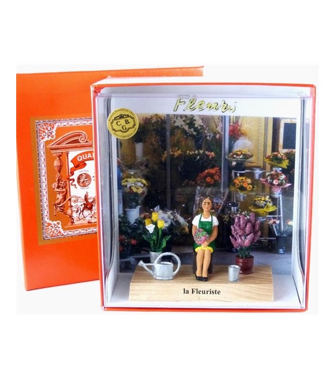 Fleuriste en coffret de présentation
