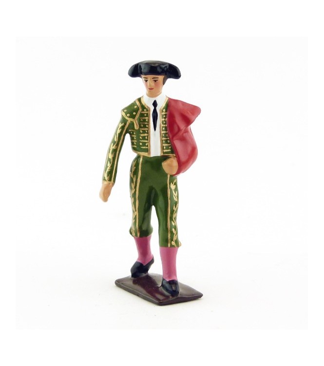 Toréro défilant, costume vert