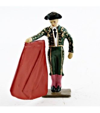 Toréro (costume vert) avec muleta