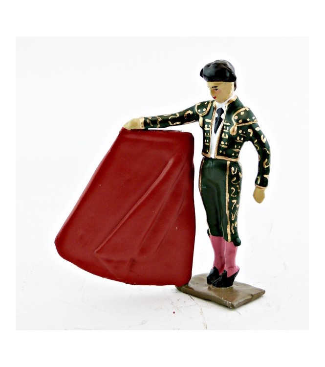 Toréro (costume vert) avec muleta