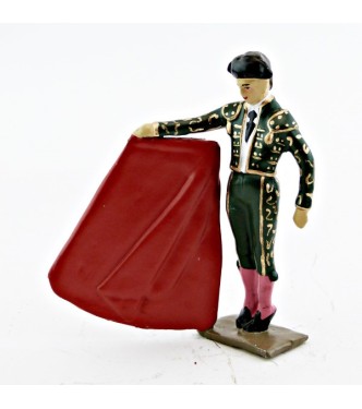 Toréro (costume vert) avec muleta