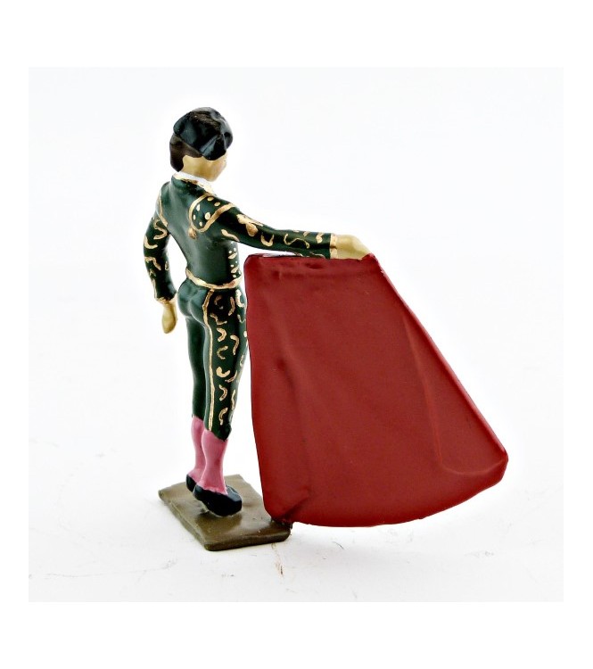 Toréro (costume vert) avec muleta