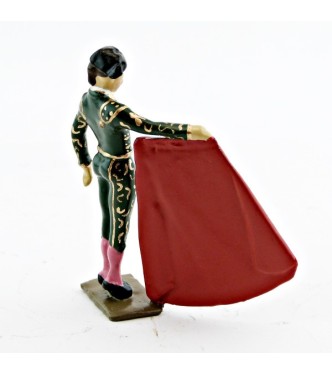 Toréro (costume vert) avec muleta