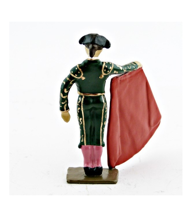 Toréro (costume vert) avec muleta