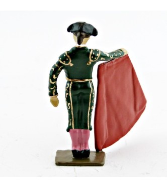 Toréro (costume vert) avec muleta