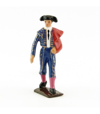 Toréro défilant, costume bleu