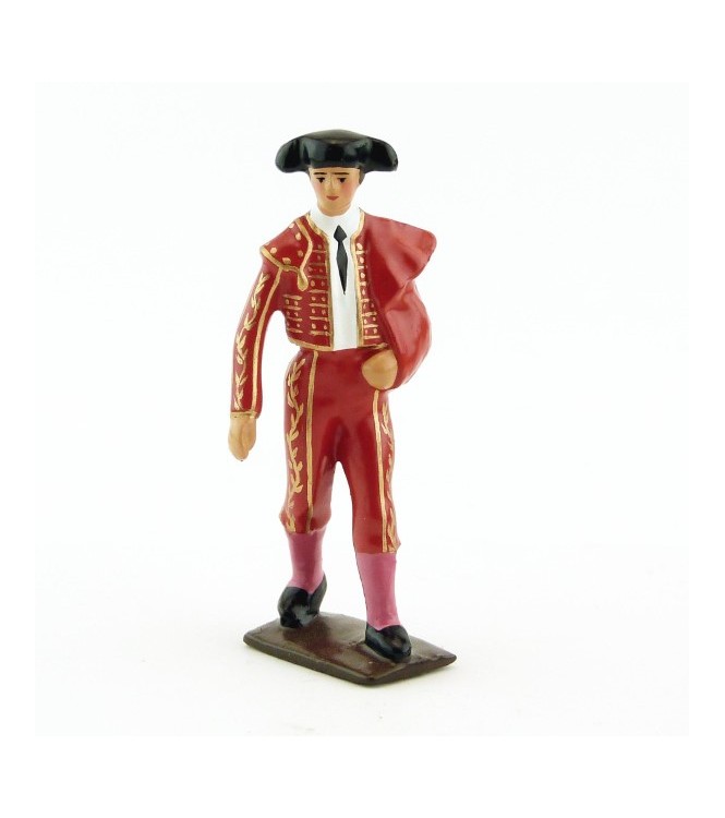Toréro défilant, costume rouge