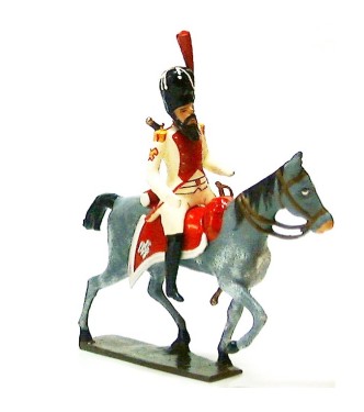 sapeur des grenadiers hollandais à cheval avec scie