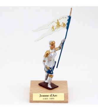 Jeanne d'Arc sur socle bois