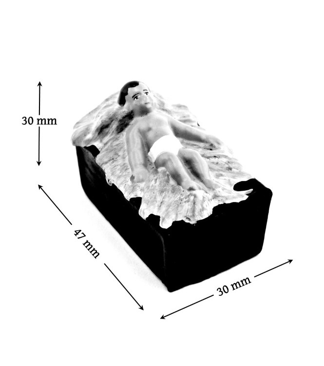 Jésus (grande crèche ronde-bosse, 45 x 28 mm)