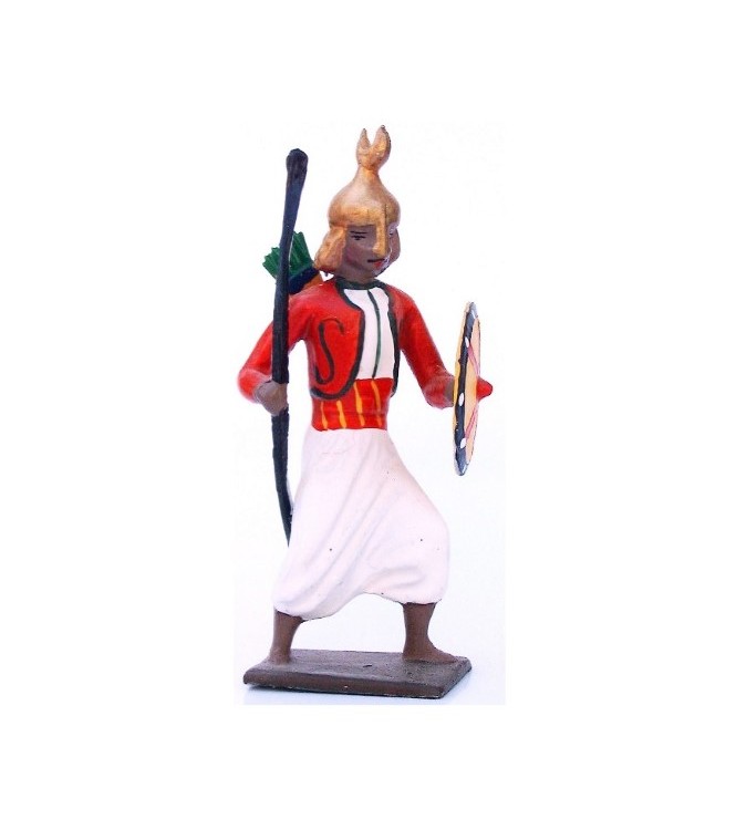 Sarrasin (sarazin) avec arc et bouclier