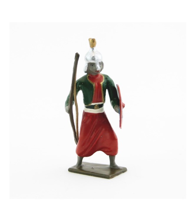 Sarrasin (sarazin) avec arc et bouclier